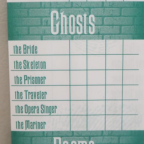 VTG Clue Disney Haunted Mansion Edition Board Game Parker Bros 2004 COMPLETE - Picture 11 of 14